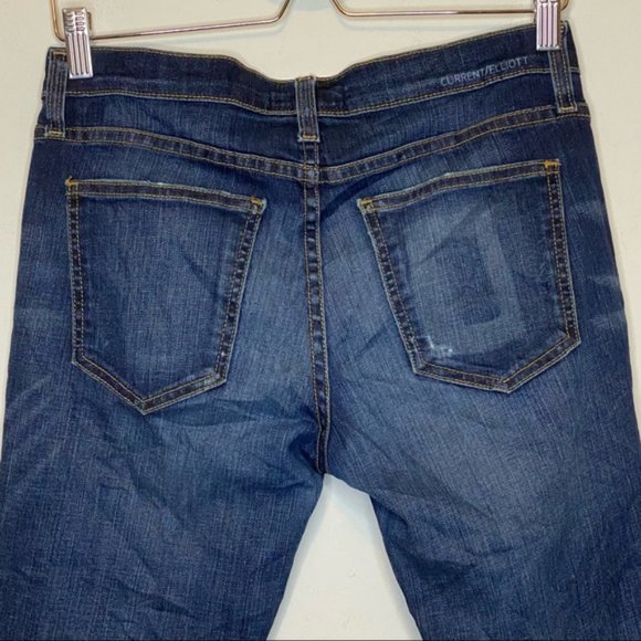 Current/Elliott The Stiletto Mid Rise Cropped Fitted leg Skinny Jeans Size 27 - Picture 8 of 12